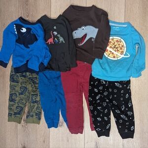 Boys Toddler 24m 2T Clothing Lot Dinosaur Outfits Gymboree Carters